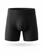 Boxer assorbente LUIDRY™ nero, su fondo bianco