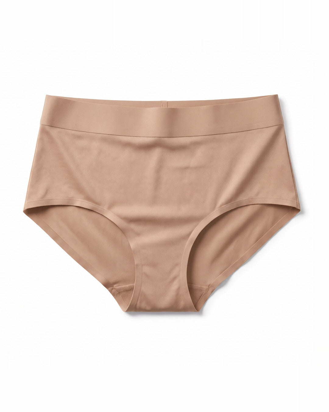 Slip assorbente LEIDRY™ Giorno beige a vita alta, su fondo bianco