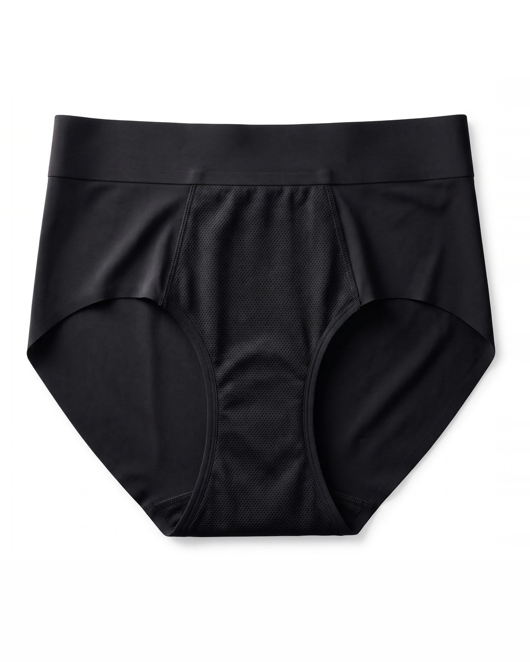 Slip LEIDRY™ Notte nero visto davanti, con la zona assorbente