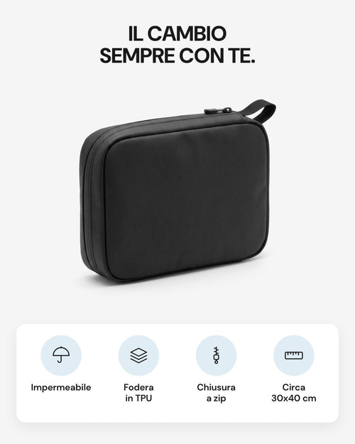 Pochette da viaggio LEIDRY™: impermeabile, fodera in TPU, chiusura a zip, circa 30x40 cm